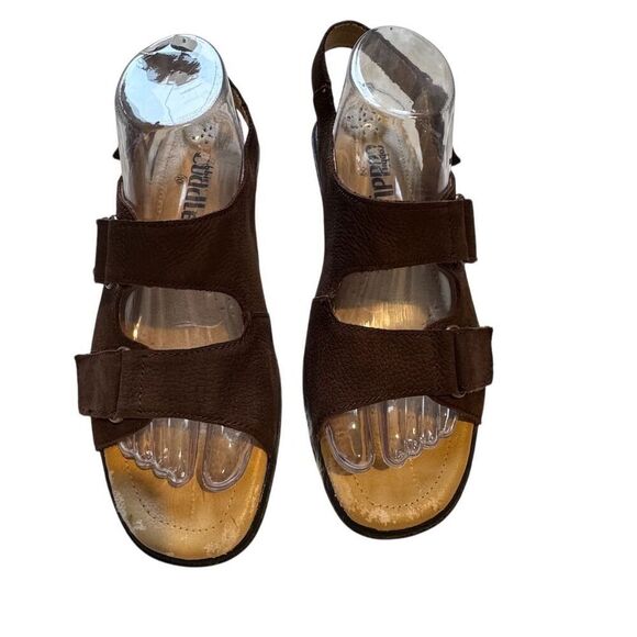 Cobbie Cuddlers Women's Brown Leather Sandals Size 10 Casual Summer - Picture 2 of 10